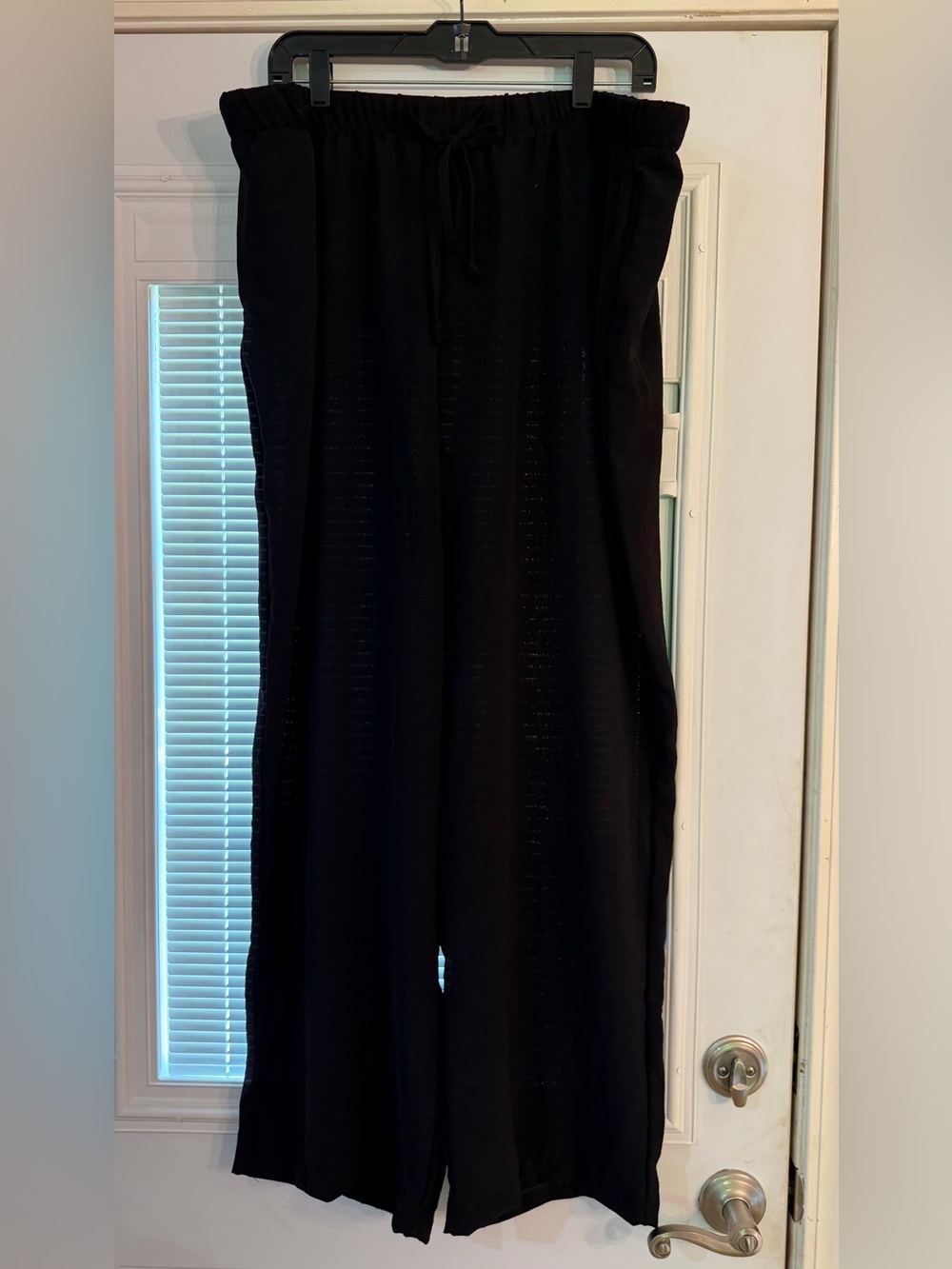 Rachel Zoe Black Wide-Leg Pants Size 2x - Picture 1 of 6